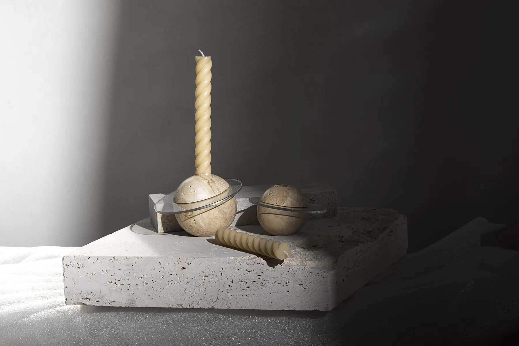 Celebrate the beauty of natural stone and wood with the DISCO CLUB Candle Holders. Create a warm and inviting atmosphere that reflects your unique style and taste.